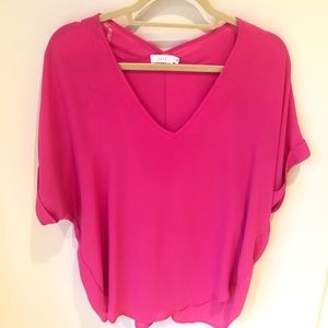 Lush Hot Pink Blouse